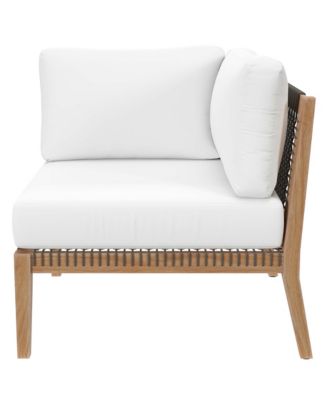 Clearwater Outdoor Patio Teak Wood Corner Chair