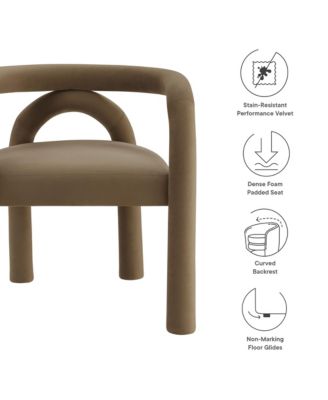 Astrid Performance Velvet Dining Chair