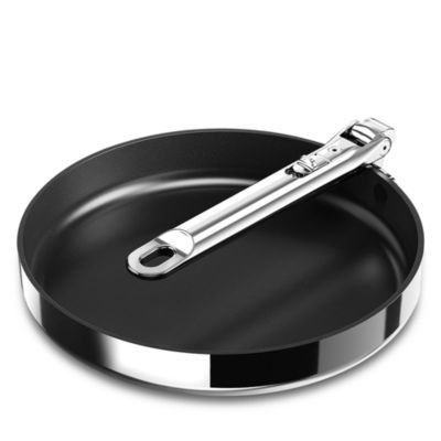 Space Steel 9.5" Ceramic Nonstick Frying Pan with Folding Handle