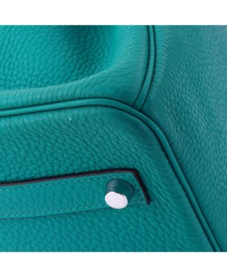 Birkin 35 Handbag Blue Togo with Palladium Hardware