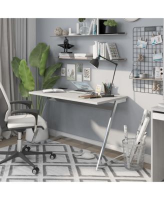 Torrey High Gloss Writing Desk with USBs