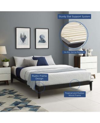 Lodge Wood Platform Bed Frame