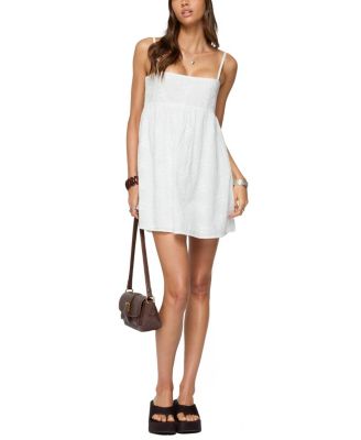 Winifred Eyelet Babydoll Mini Dress