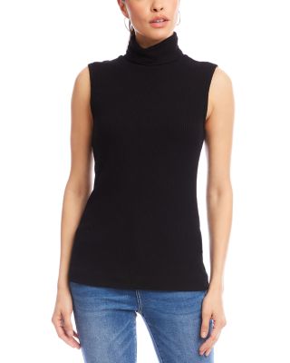 Ribbed Turtleneck Tank