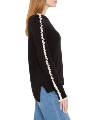 Ruffled Down Sweater