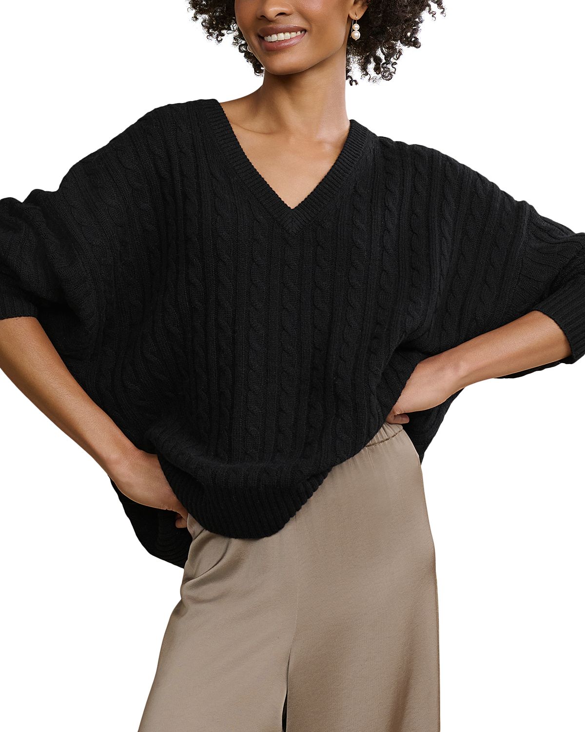 Jenni Kayne Nell V Neck Wool Cashmere Sweater
