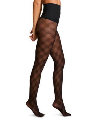 Check Plaid Sheer Tights 
