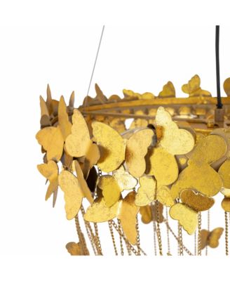  Butterfly Chandelier in Gold