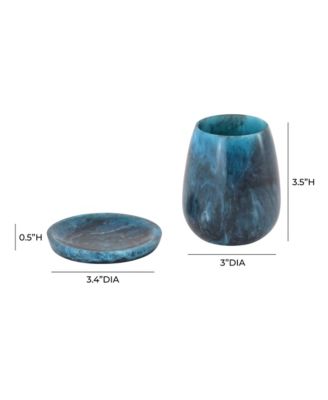  Rounded Swirl Resin Kiddush Cup