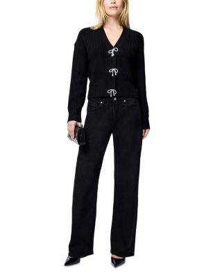 Embellished Baby Soft Knit Cardigan Sweater 