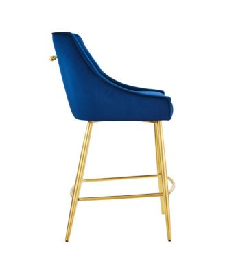 Discern Performance Velvet Counter Stool