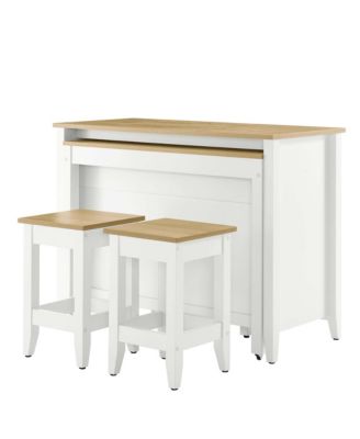 Farmstead Kitchen Island and Stool, Set of 3
