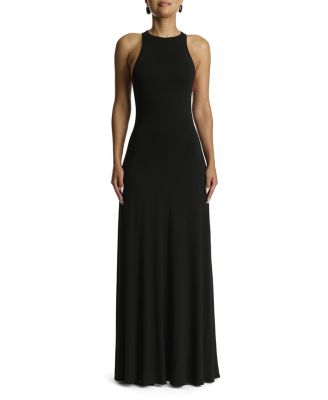 Smooth Racerback Flare Maxi Dress