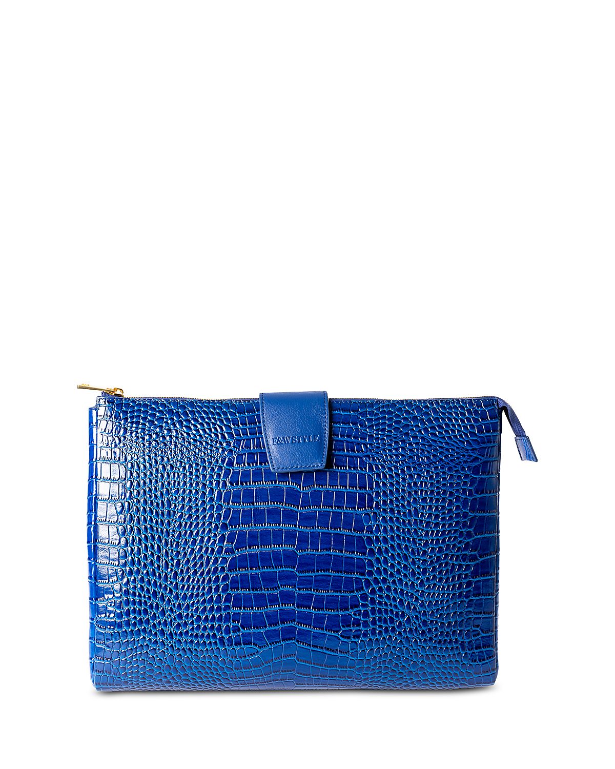 F & W Style Layla Embossed Leather Laptop Case