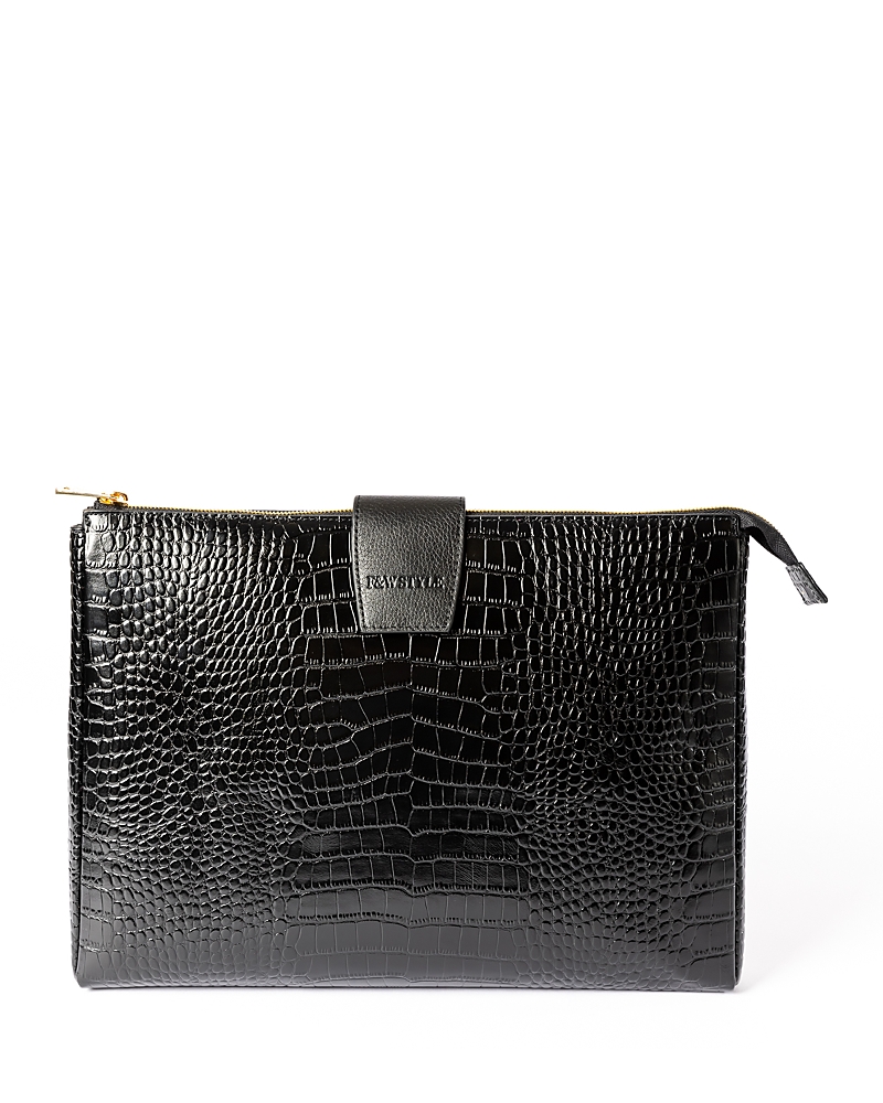 F & w Style Layla Embossed Leather Laptop Case
