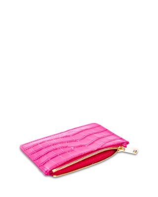 Carrie Croc Embossed Leather Card Holder 