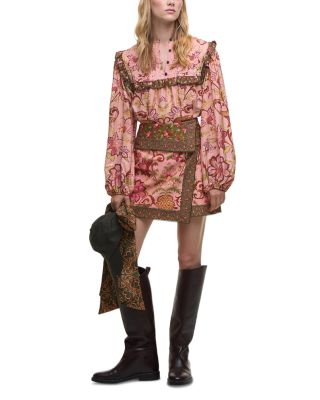 Floral Blouson Sleeve Blouse