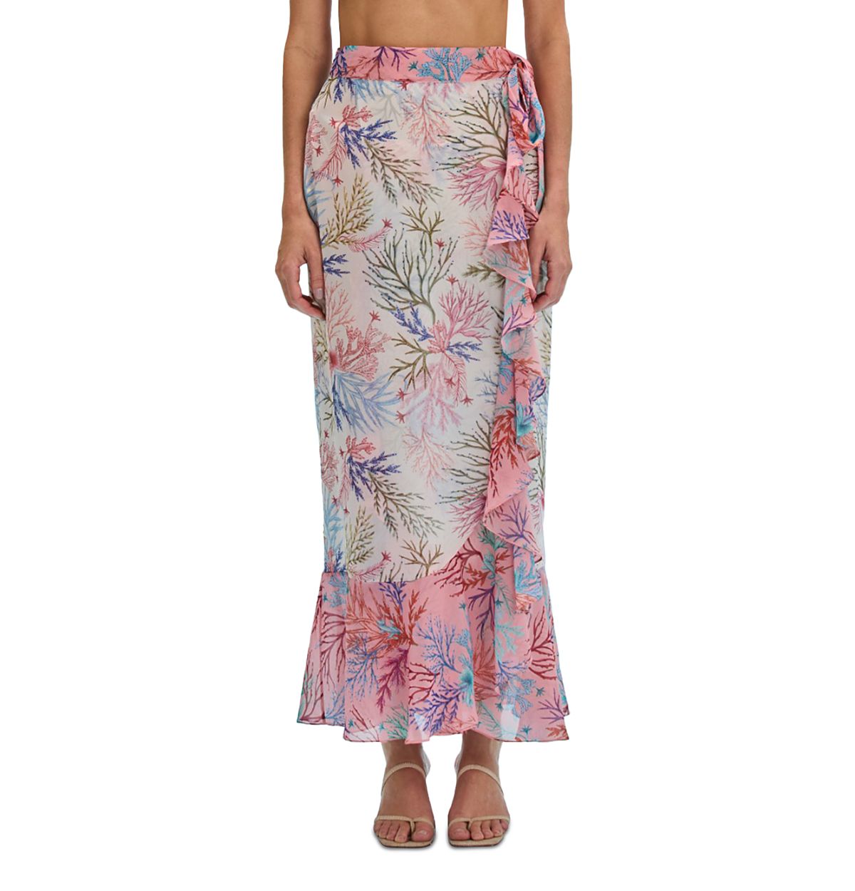 PatBO Seaweed Beach Cover Up Maxi Skirt