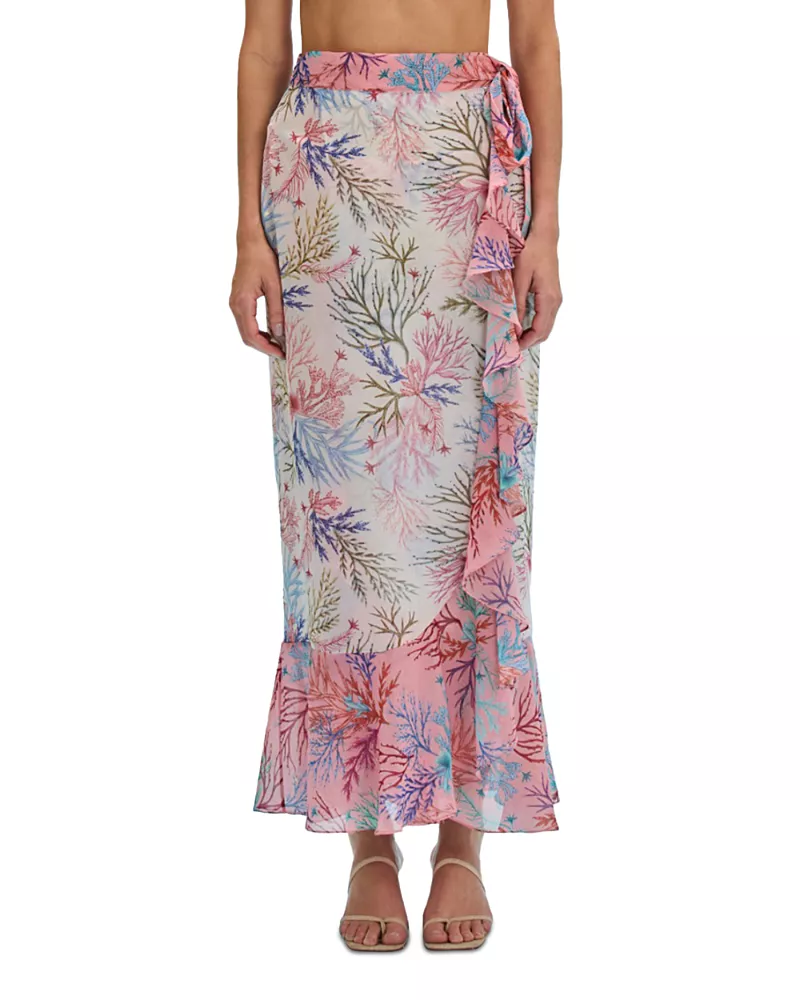PatBO Seaweed Beach Cover Up Maxi Skirt