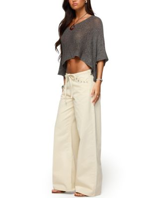 Laline Oversized Knit Crop Top