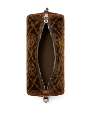 T Monogram Flocked Cylinder Bag