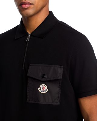 Quarter Zip Pocket Polo Shirt