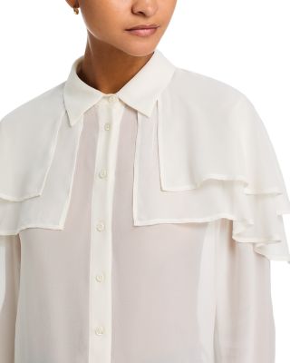 The Silk Cape Blouse