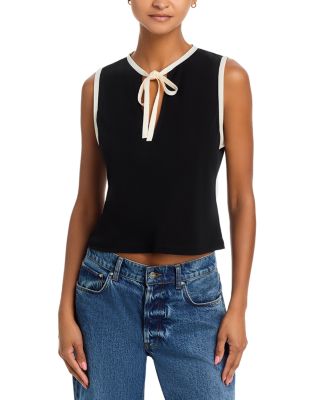 The Keyhole Tie Tank Top