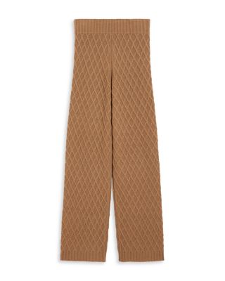 Pevera Camel Wool Knit Pants