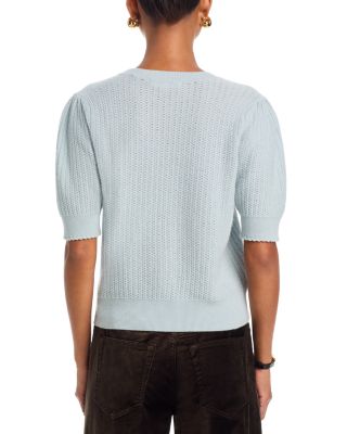 The Ladder Pointelle Cashmere Sweater