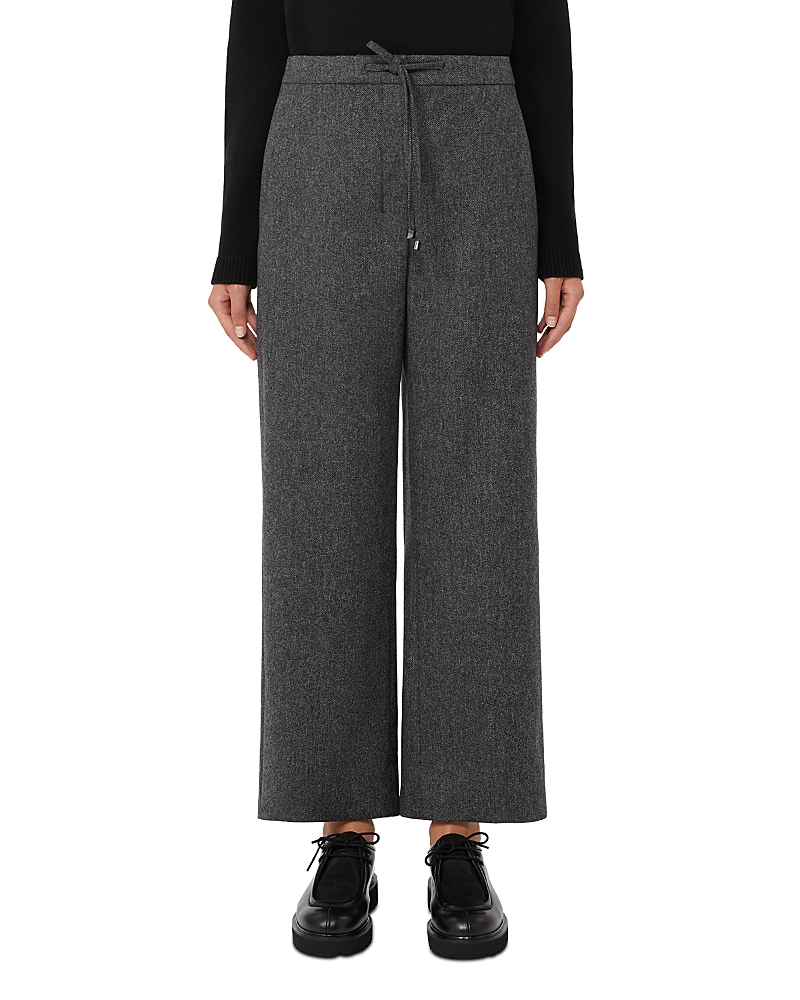 Max Mara Livio Black Wool Cashmere Pants In Black