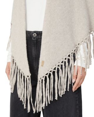 Tornado Beige Wool Shawl