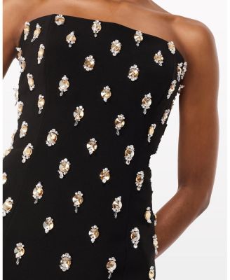 Snowdrop Embellished Strapless Maxi Dress