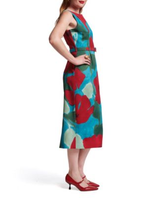 Audrey Belted Midi Dress