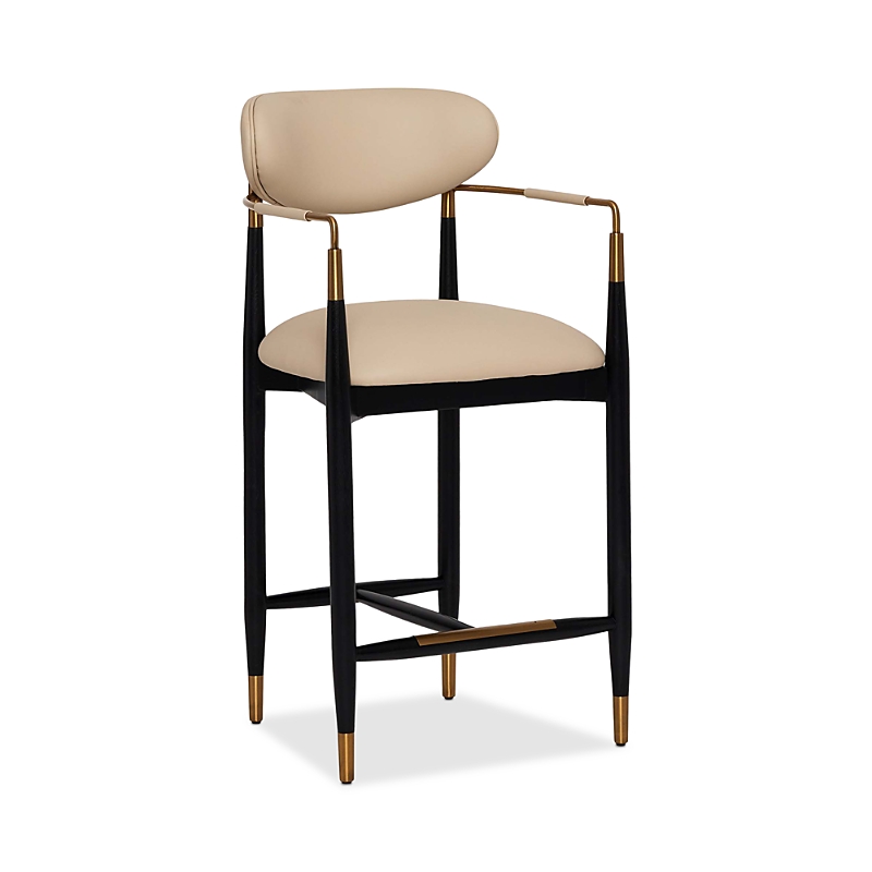 Interlude Home Cidra Counter Stool In Black