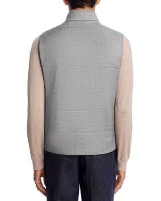 Wool Channel Quilt Travel Vest