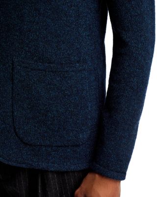 Winter Wool, Cotton & Nylon Moulin&eacute; Sweater Jacket