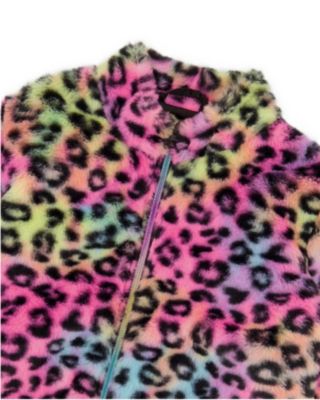 Girls' Faux Fur Zipped Jacket - Big Kid