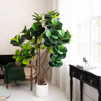 6&#39; Artificial Grand Fiddle Leaf Tree 