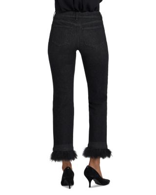 Marilyn High Rise Ankle Straight Jeans in French Nightfall