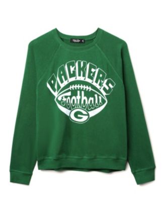  Women&#39;s NFL Green Bay Packers Football Raglan Crew Fleece