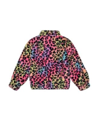 Girls' Faux Fur Zipped Jacket - Little Kid
