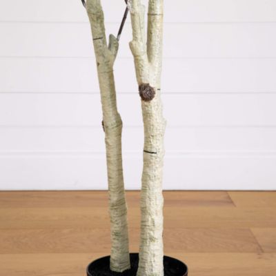 8' Artificial Birch Tree with Real Touch Leaves
