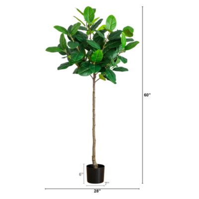 5&#39; Artificial Petite Audrey Ficus Tree