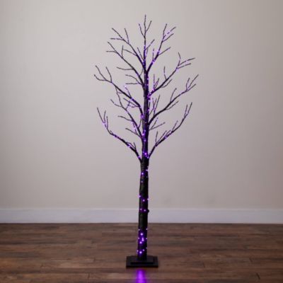 6' Pre-Lit Artificial Halloween Twig Tree