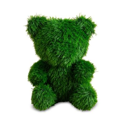 14" UV Resistant Artificial Grass Garden Plush Topiary Bear (Indoor/Outdoor)