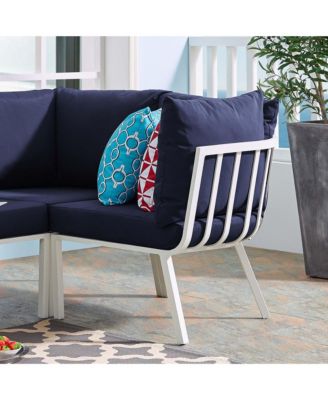  Riverside Outdoor Patio Aluminum Corner Chair