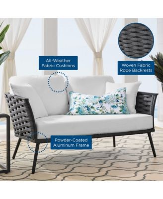 Stance Outdoor Patio Aluminum Loveseat