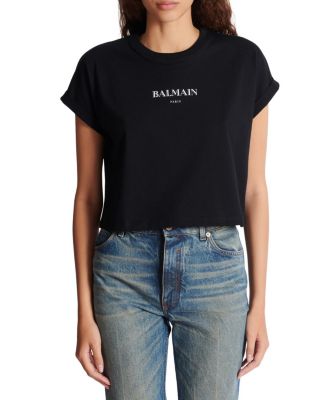 Cropped T-Shirt with Print