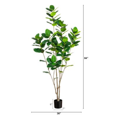 7&#39; Artificial Minimalist Audrey Ficus Tree